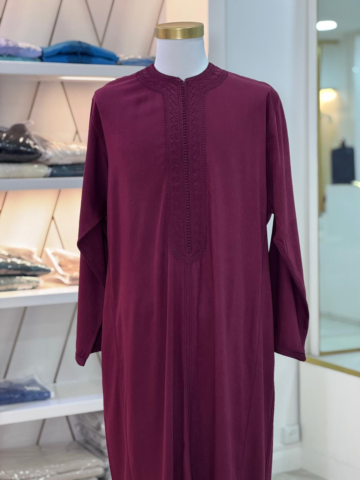 Caftan bordeaux Mlifa