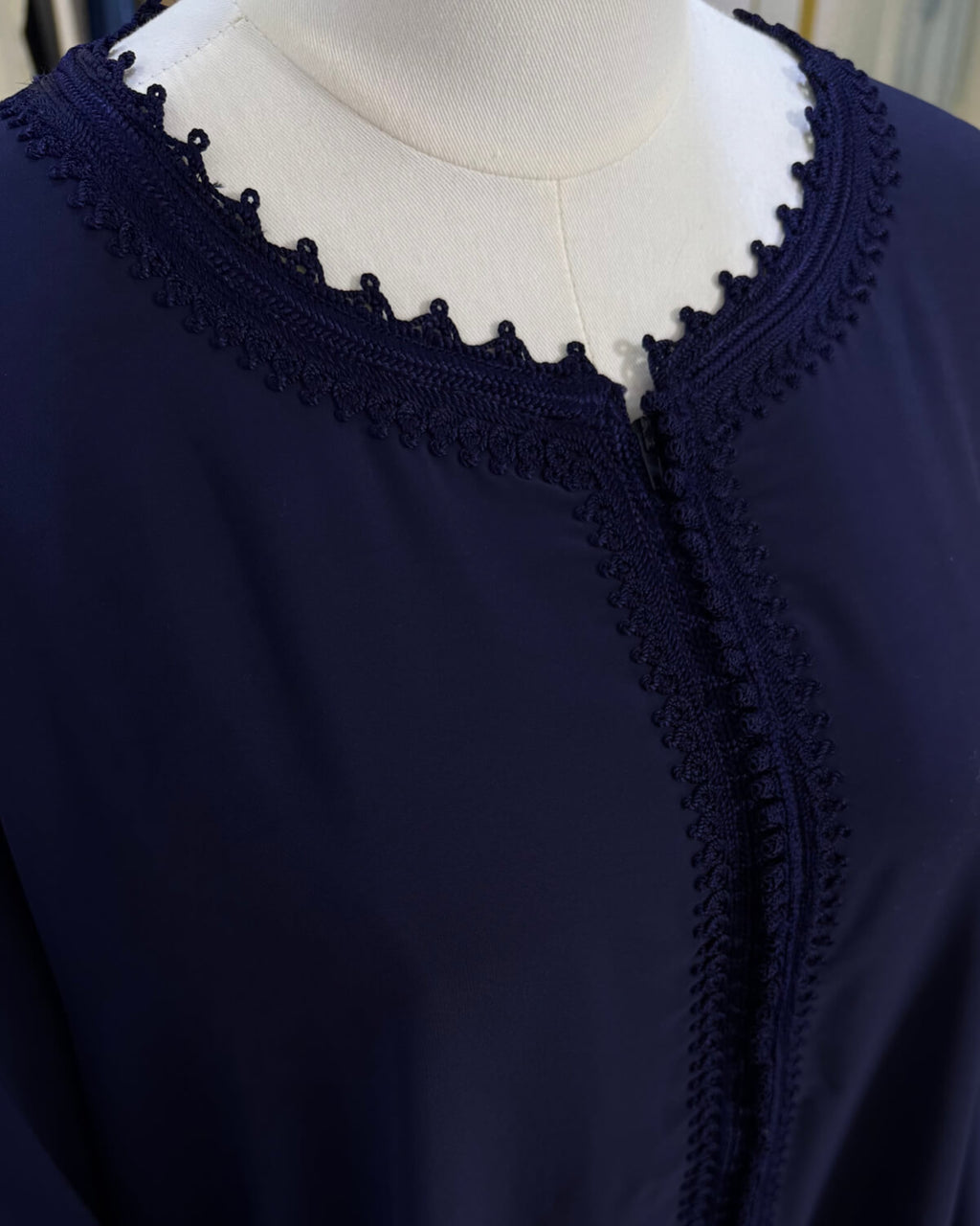 Abaya Coupe papillon Bleue