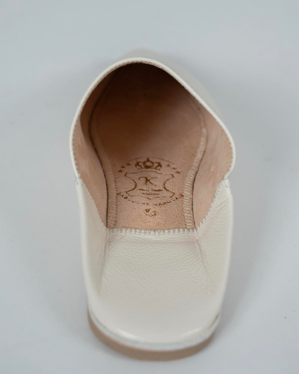 Babouches blanches ivoires premium