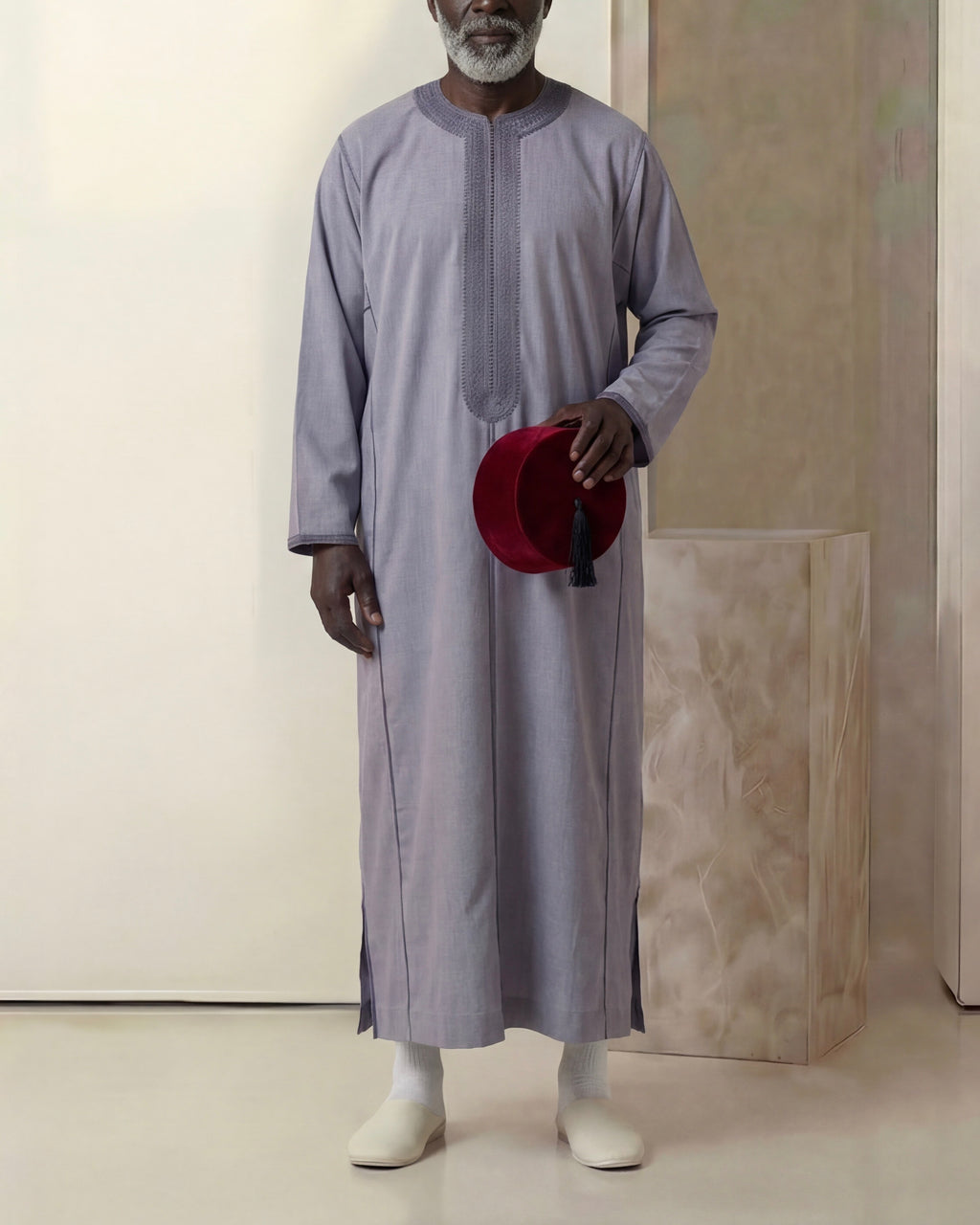 Caftan lavande Coton