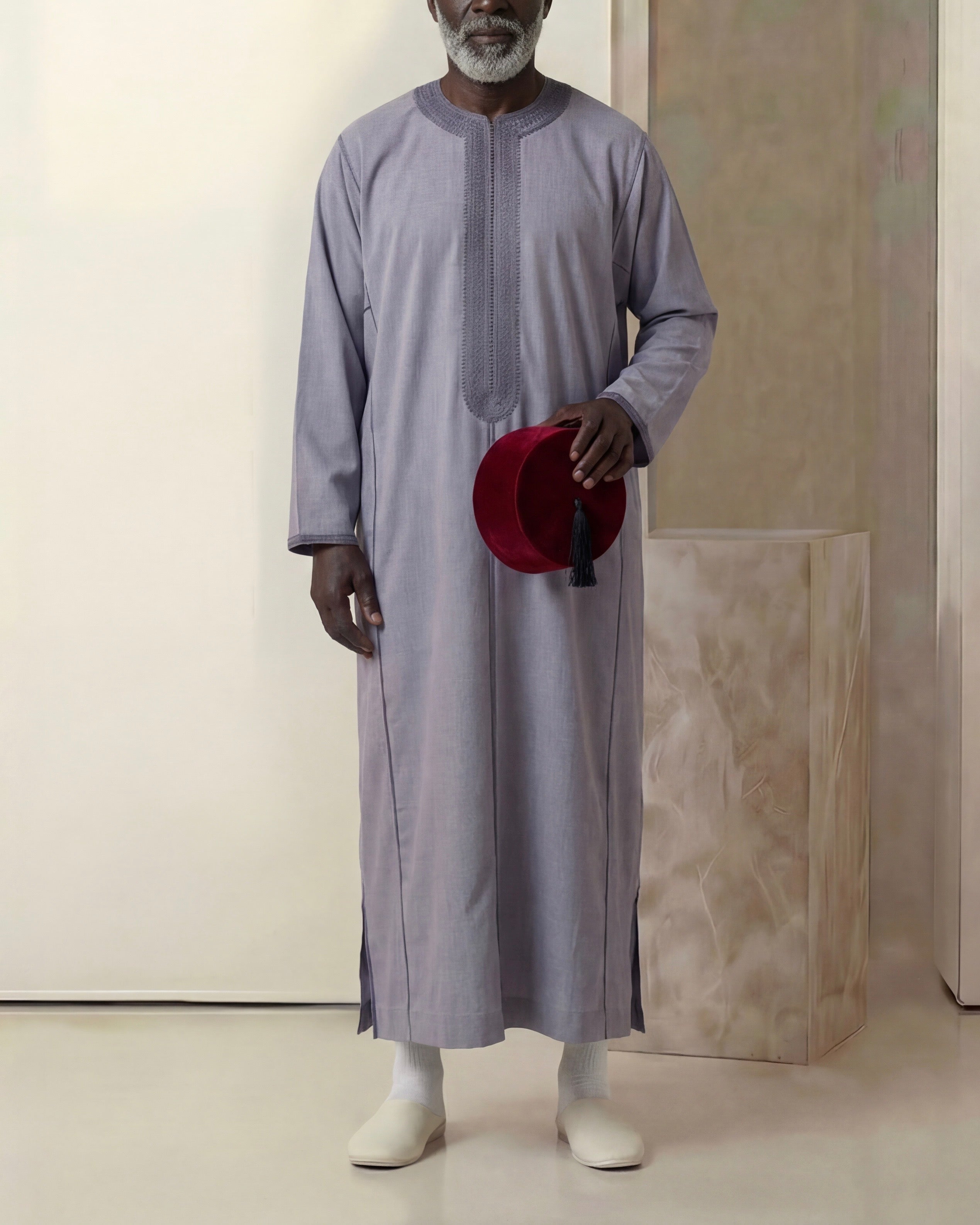 Caftan lavande Coton