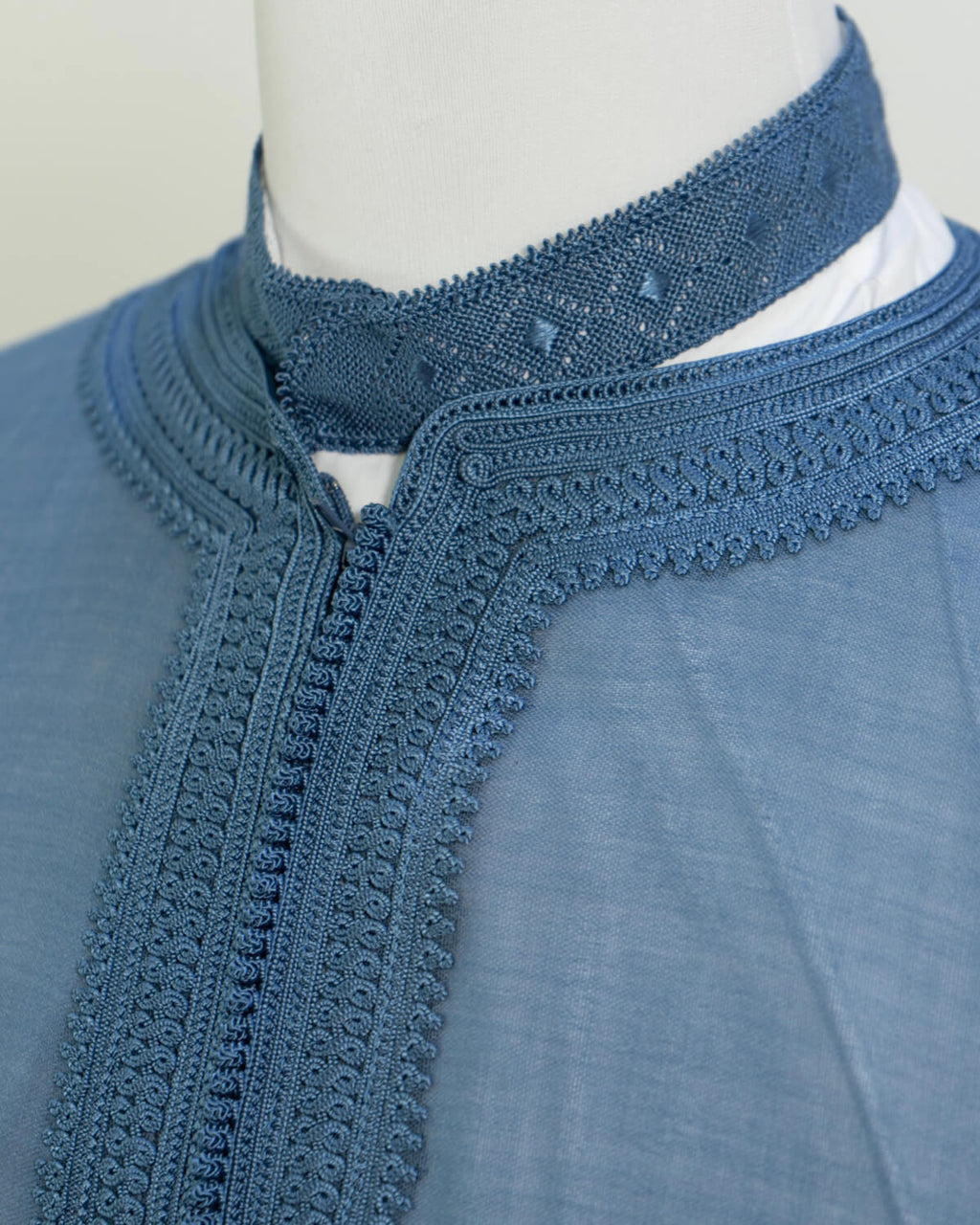 Caftan trois pieces Fait-main Bleu