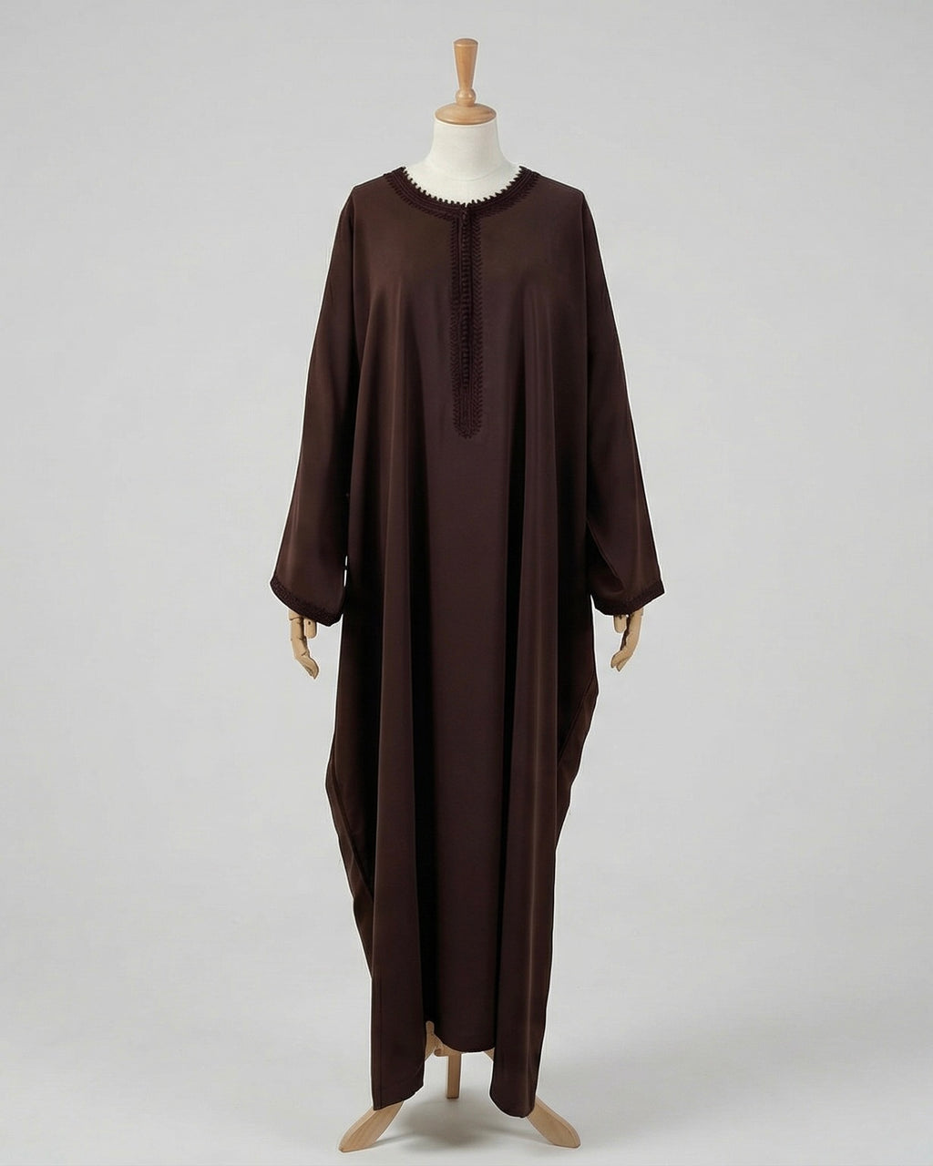 Abaya Coupe papillon Marron