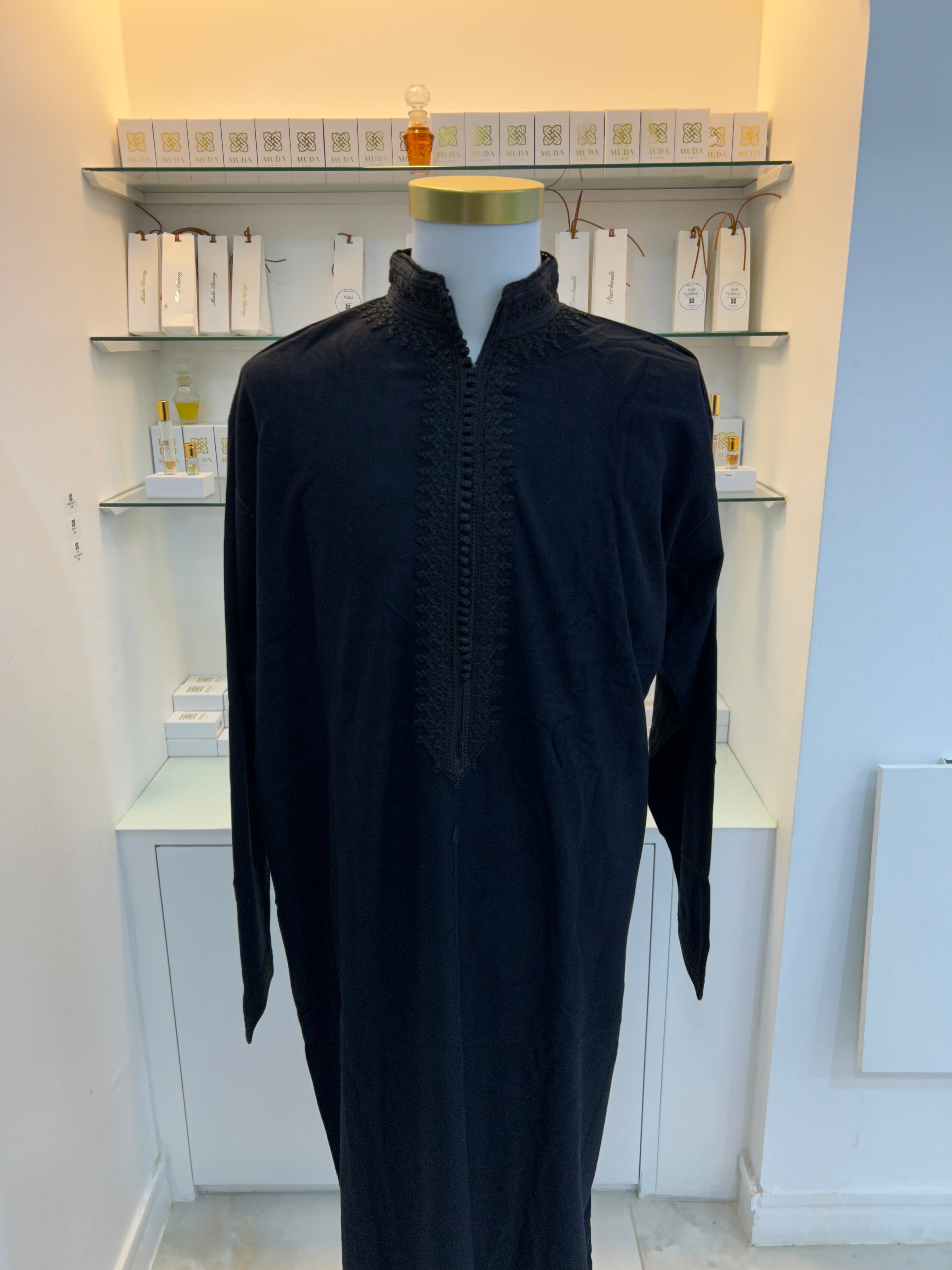 Caftan Yacine noir