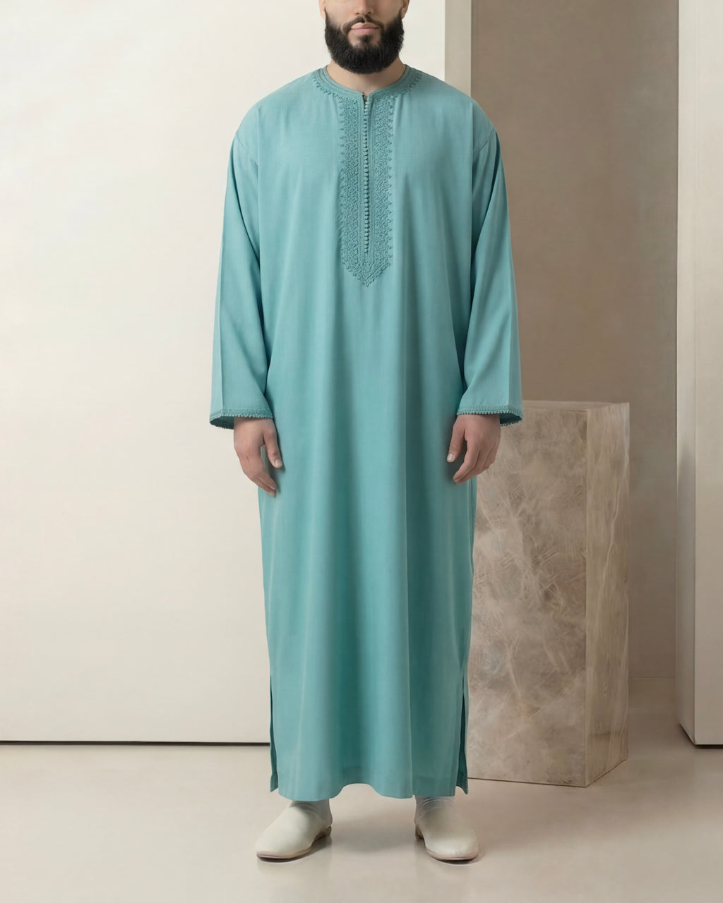 Premium turquoise caftan