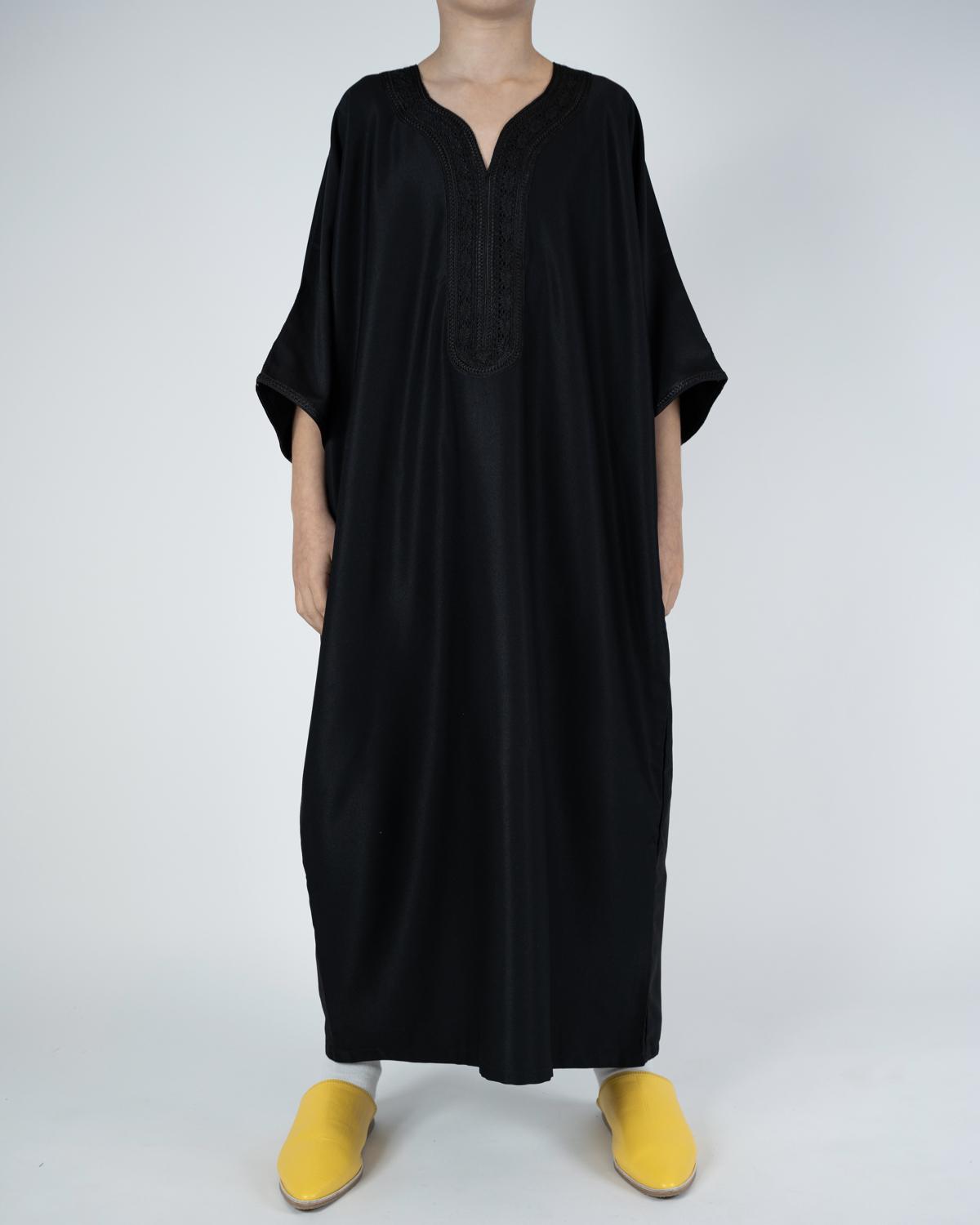 Gandoura Qayim Noir Enfant