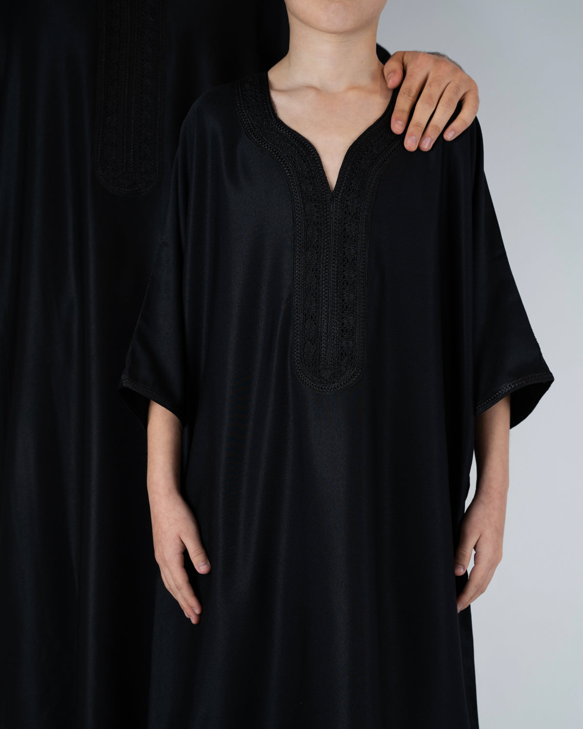 Gandoura Qayim Noir Enfant