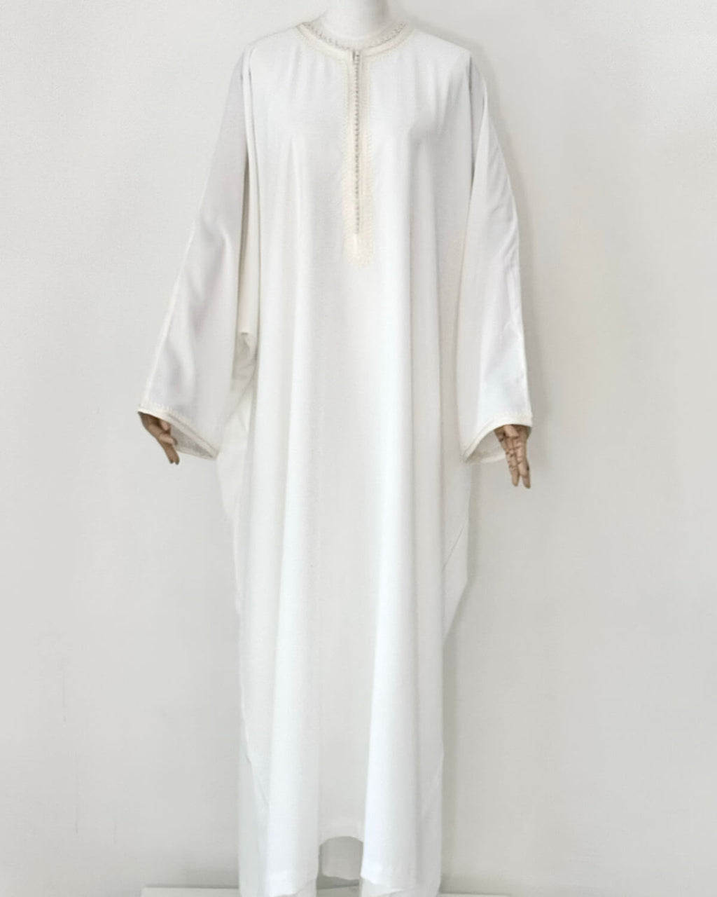 Abaya Coupe papillon Blanche