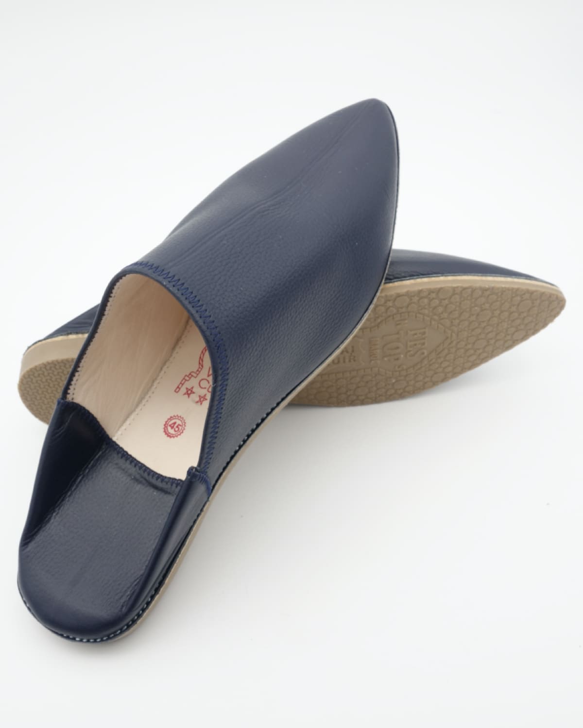 Babouches bleues premium