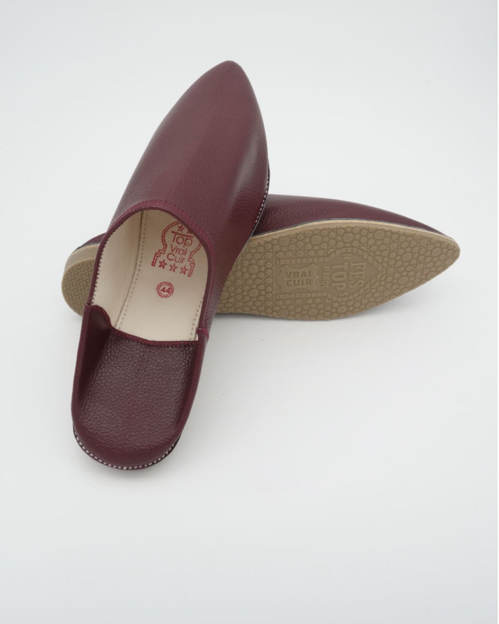 Babouches rouges premium