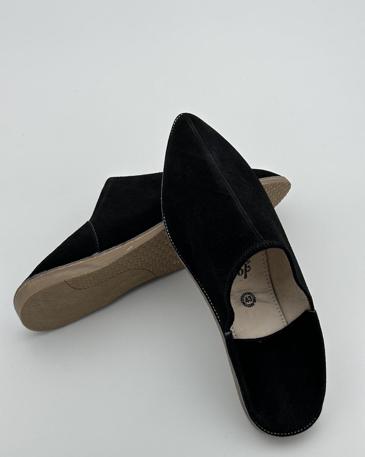 Babouches Suede Noires