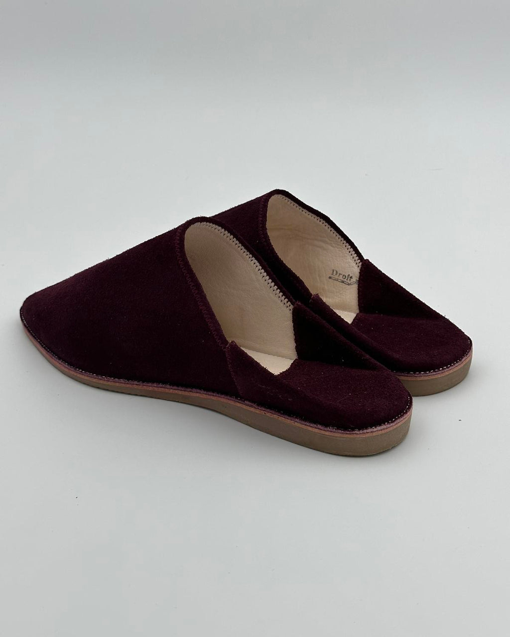 Babouches Suede Bordeaux