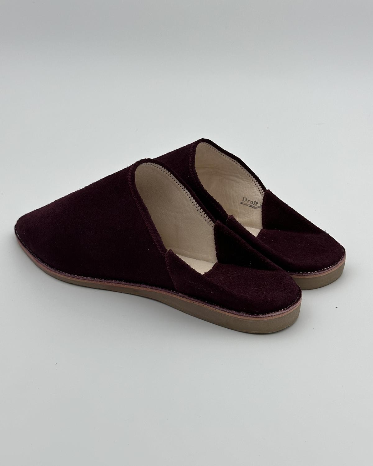 Babouches Suede Bordeaux