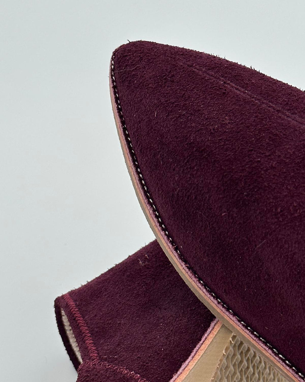 Babouches Suede Bordeaux