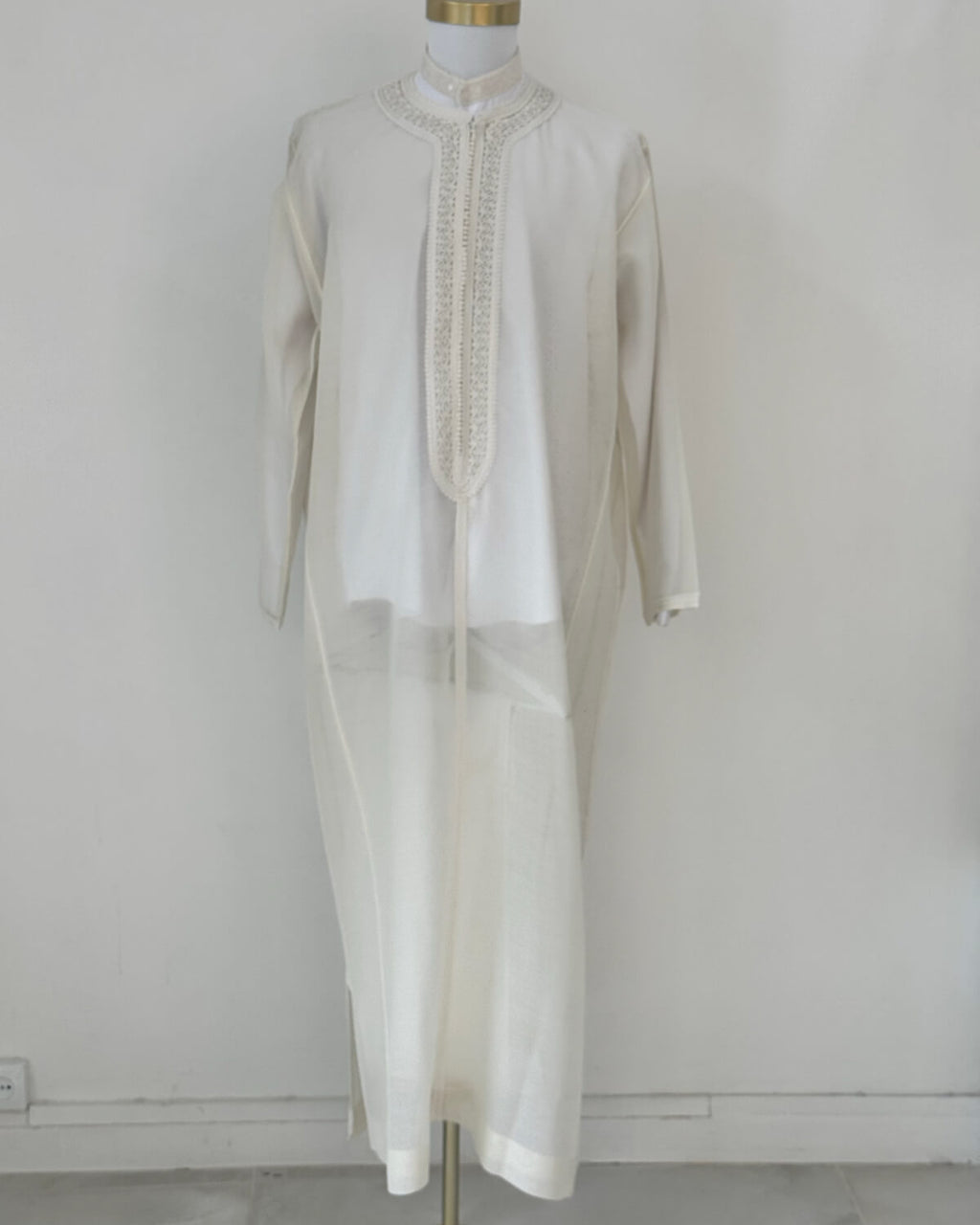 Caftan trois pieces Luxe Blanc