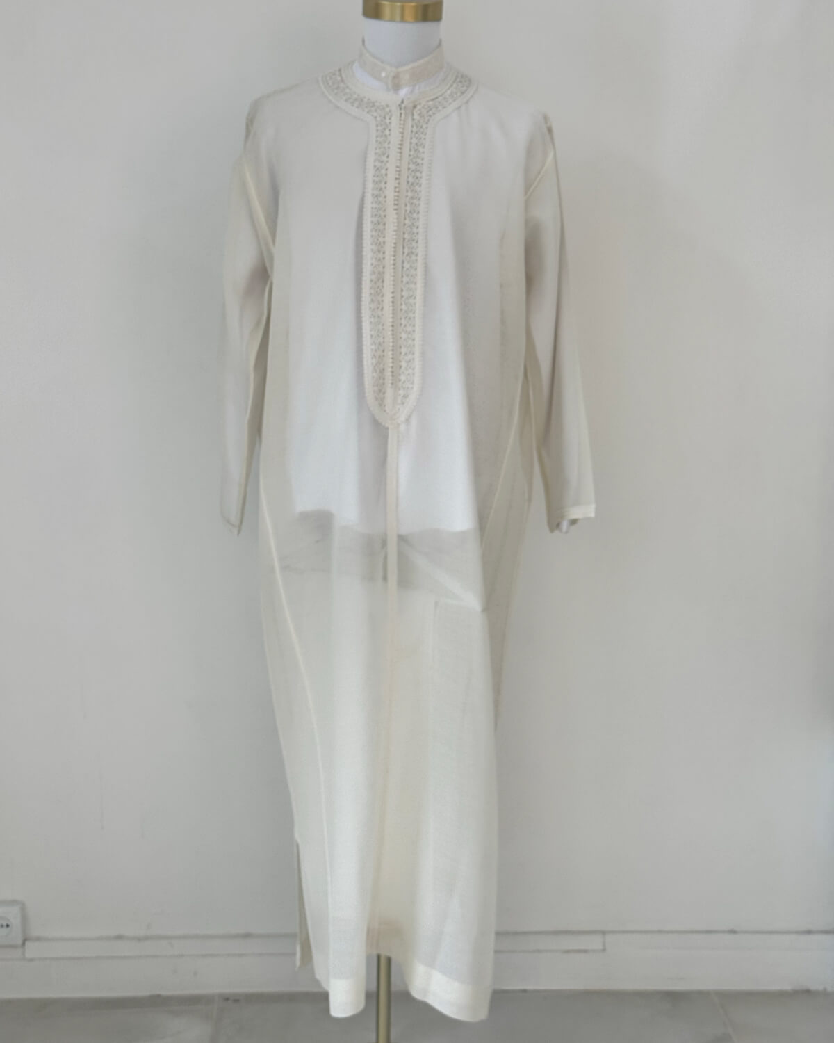 Caftan trois pieces Luxe Blanc