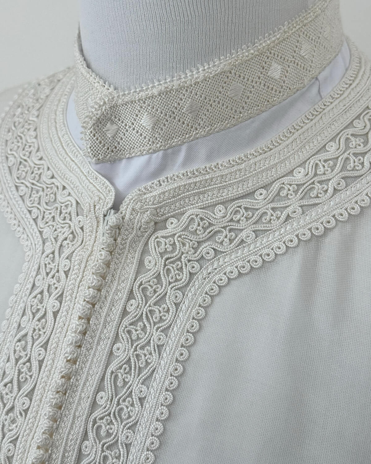 Caftan trois pieces Luxe Blanc