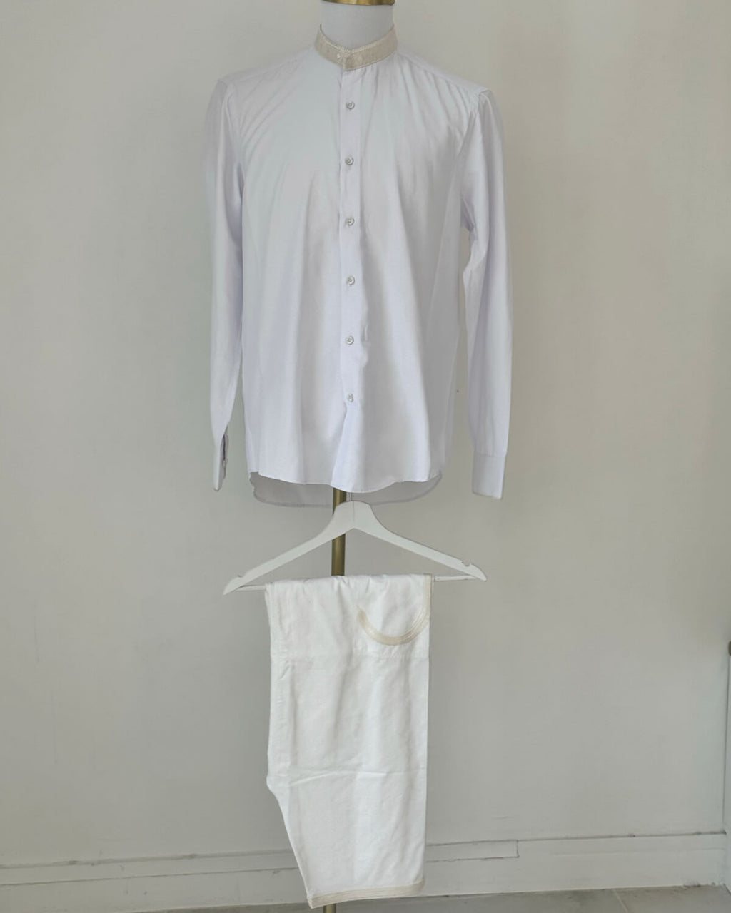 Caftan trois pieces Luxe Blanc