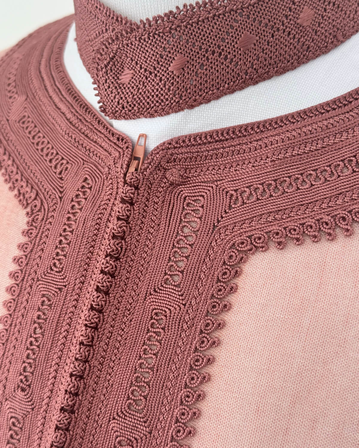 Caftan trois pieces Luxe Rose