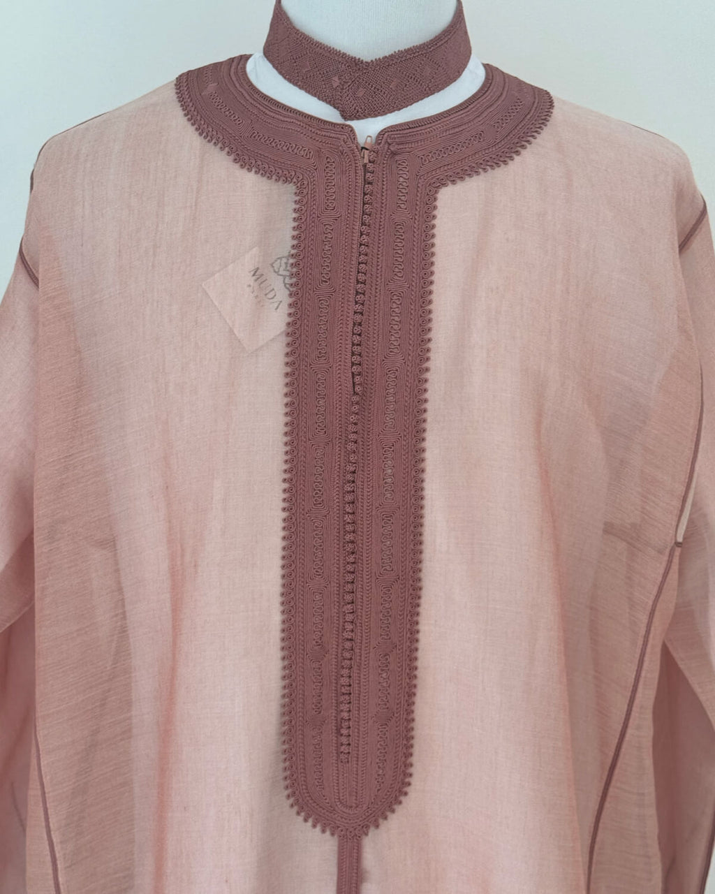 Caftan trois pieces Luxe Rose