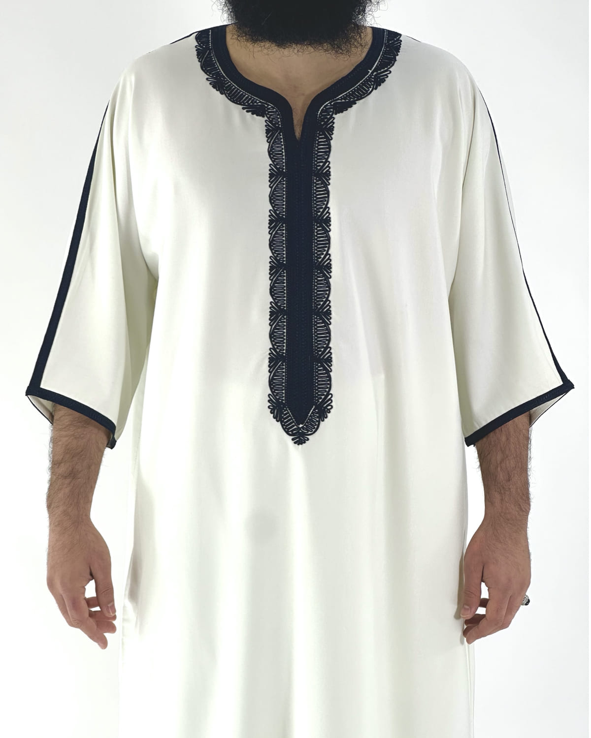 Gandoura Qayim Blanc & Bleu