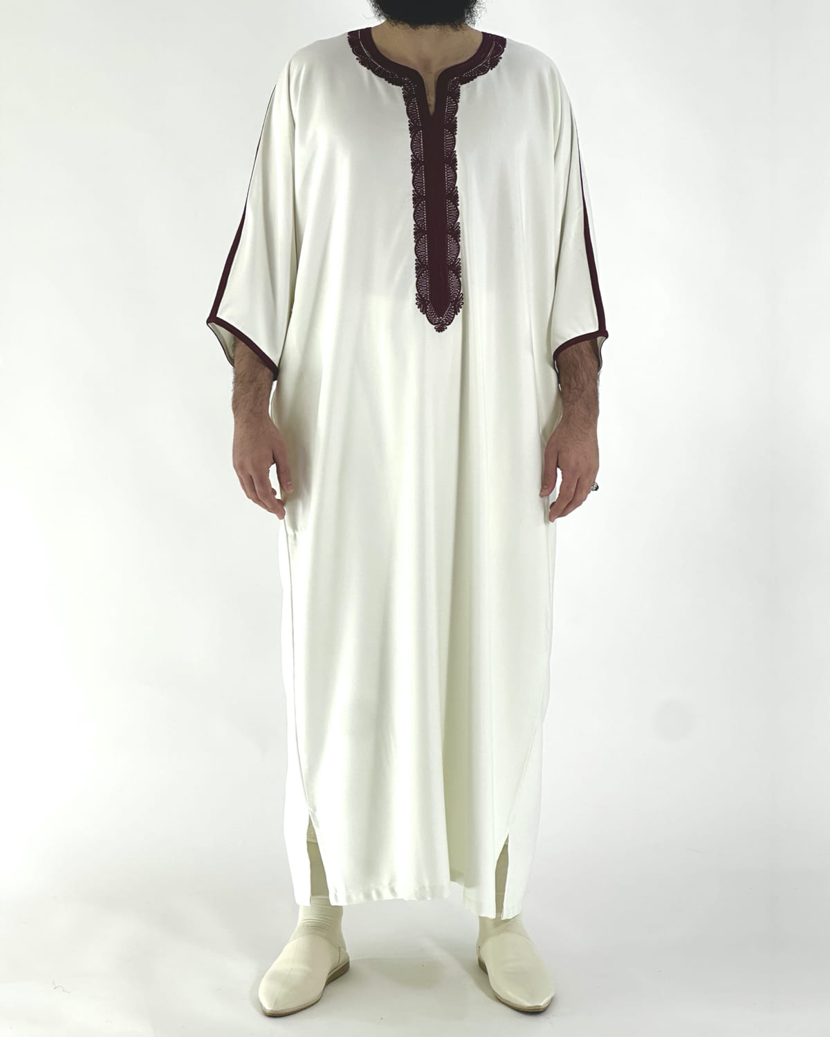 Gandoura Qayim Blanc & Rouge