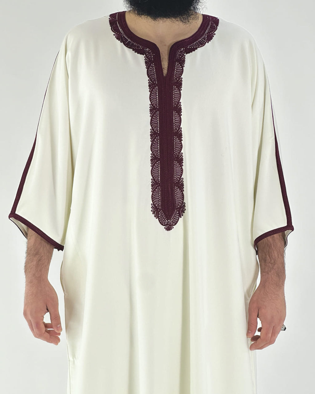 Gandoura Qayim Blanc & Rouge