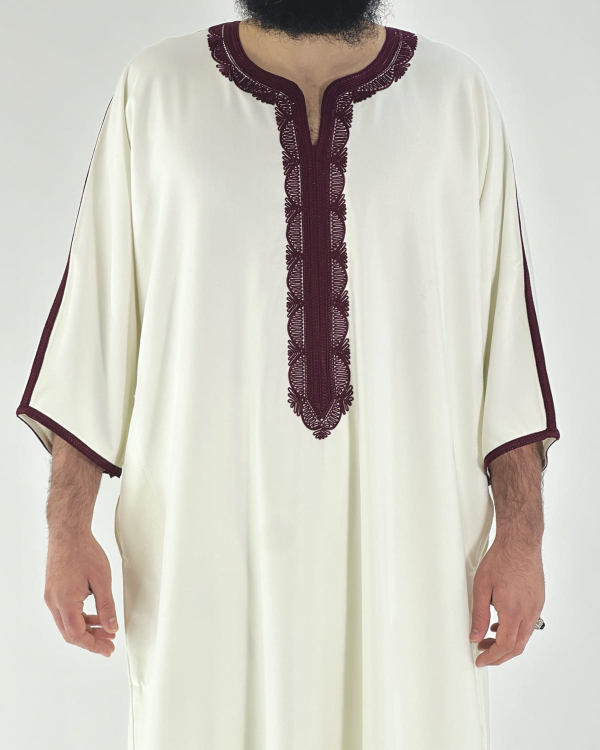 Gandoura Qayim Blanc & Rouge