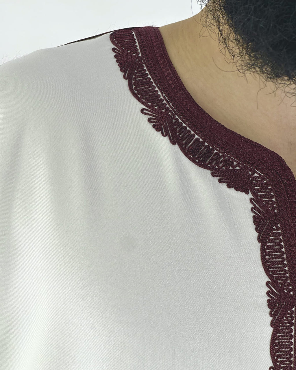 Gandoura Qayim Blanc & Rouge