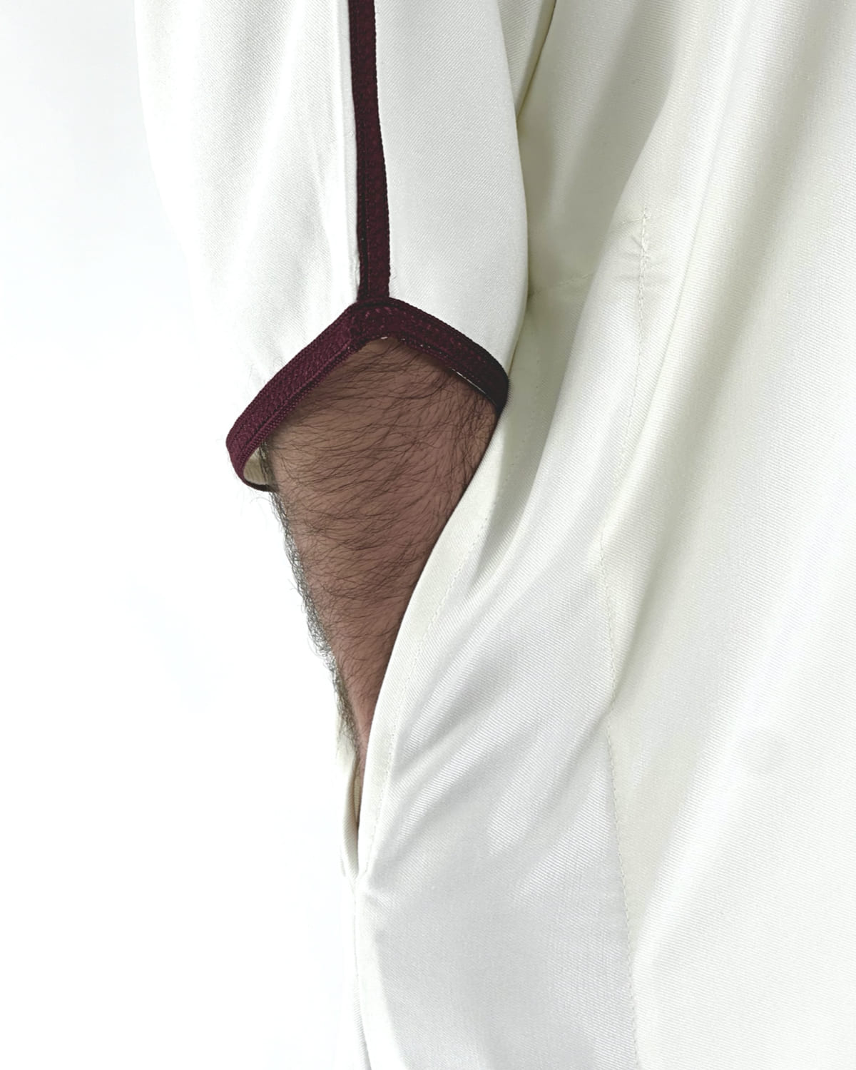 Gandoura Qayim Blanc & Rouge