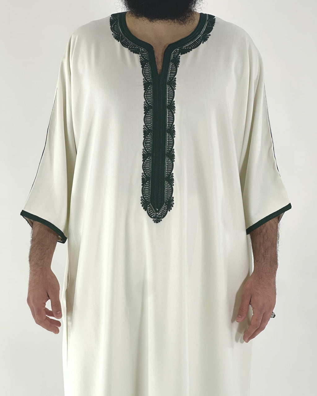 Gandoura Qayim Blanc & Vert