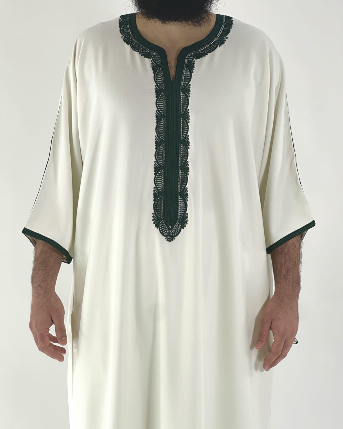 Gandoura Qayim Blanc & Vert