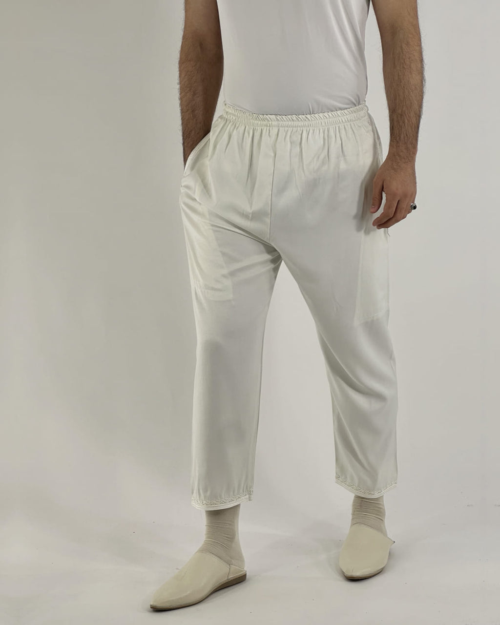 Pantalon Othman Blanc Ivoire