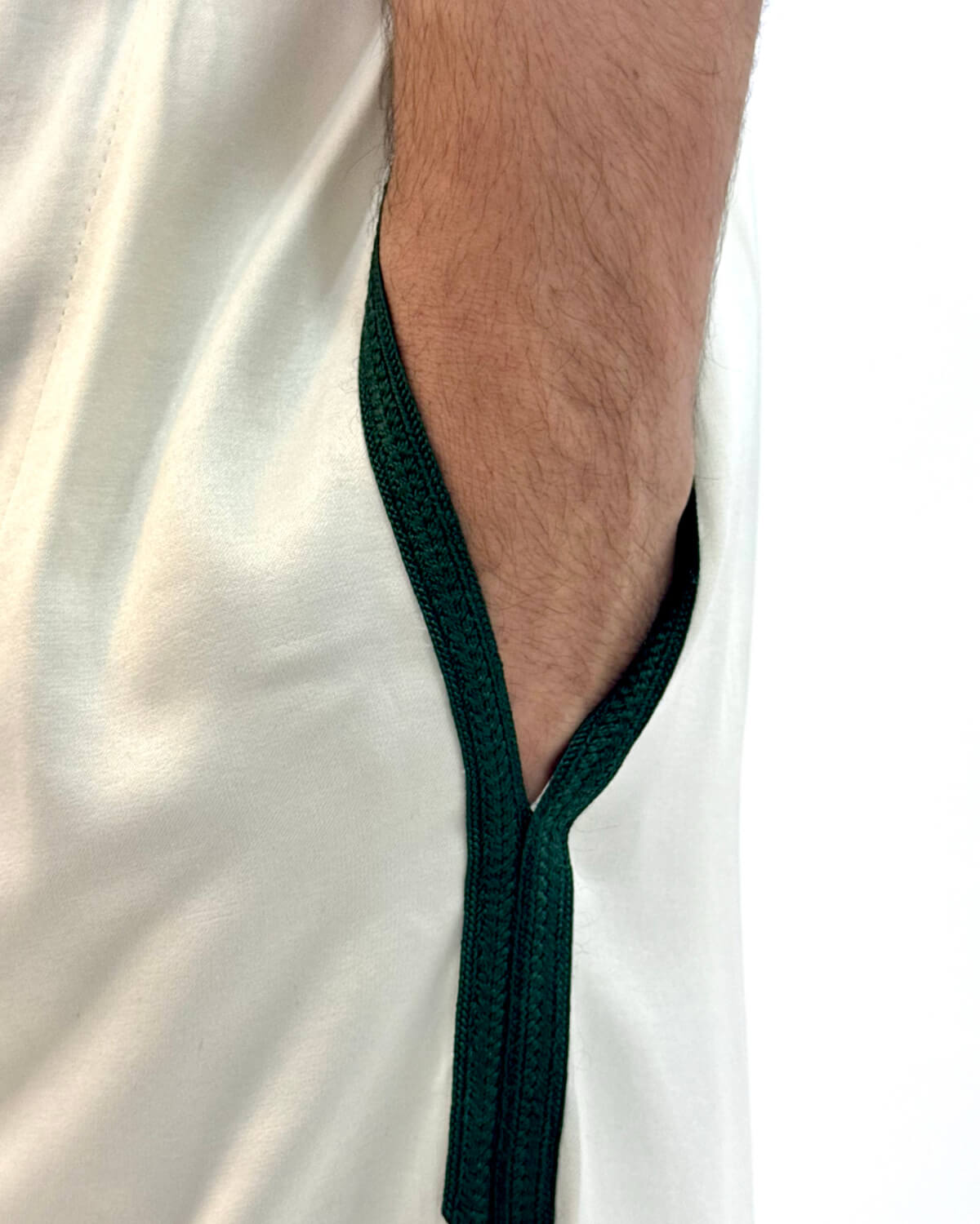 Pantalon Imran blanc et vert