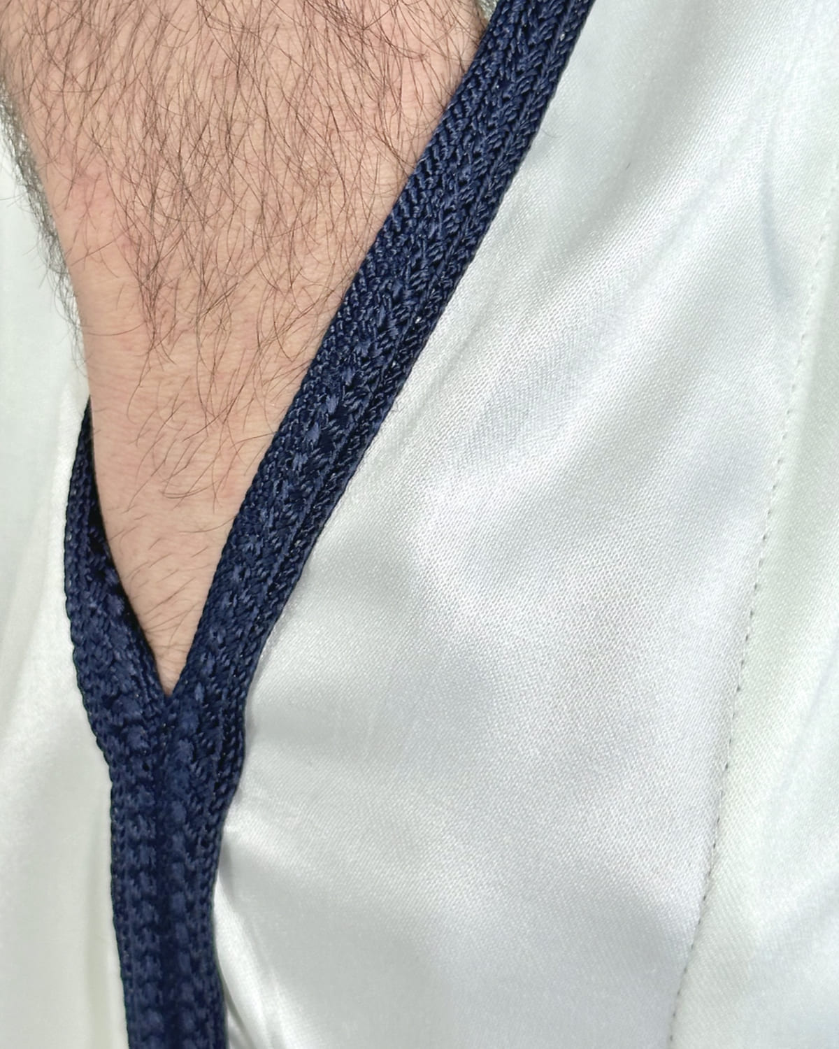 Pantalon Imran blanc et bleu