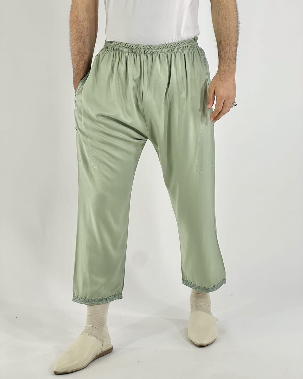 Pantalon Othman Vert Pastel