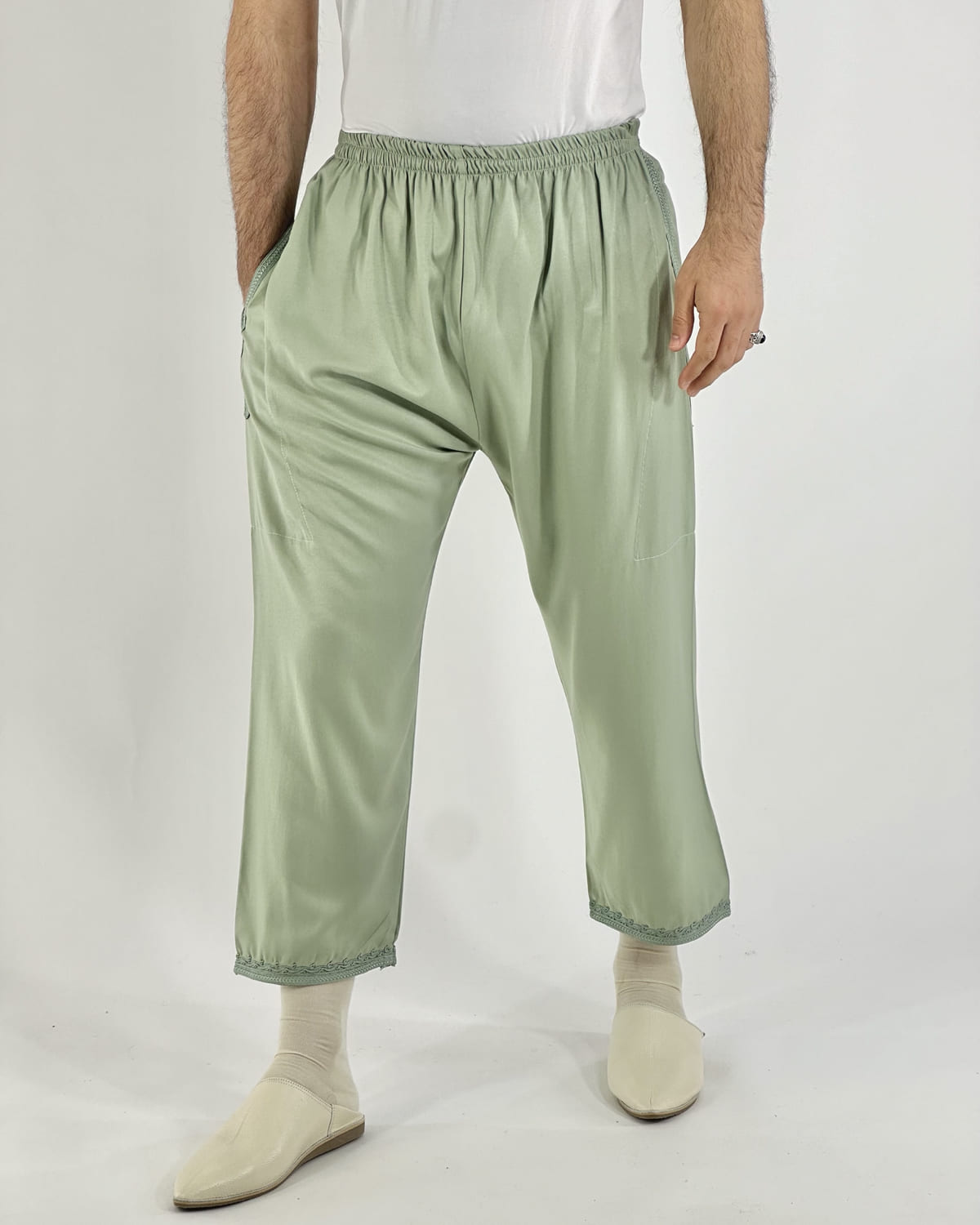Pantalon Othman Vert Pastel